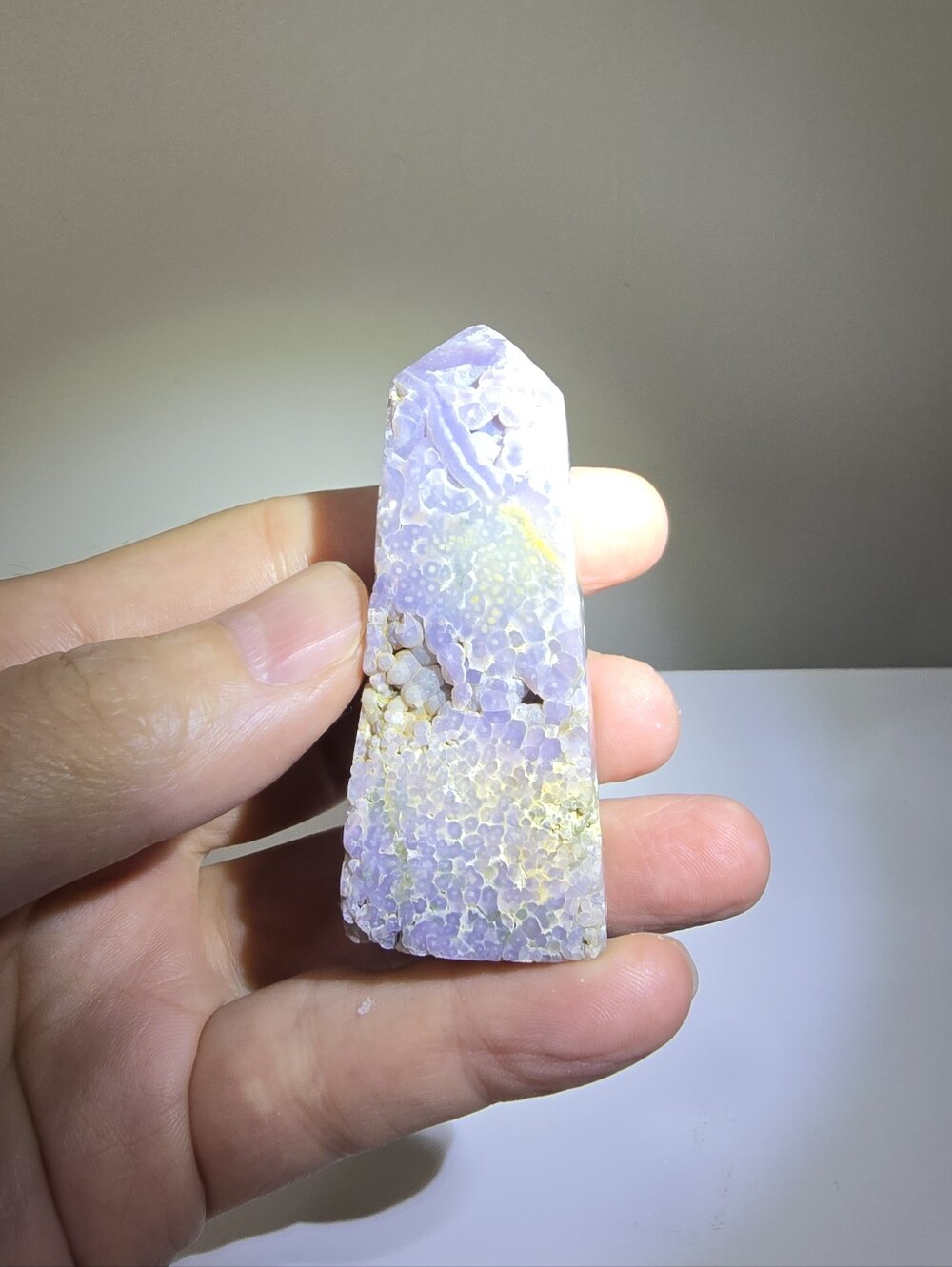 Grape Agate Crystal Tower